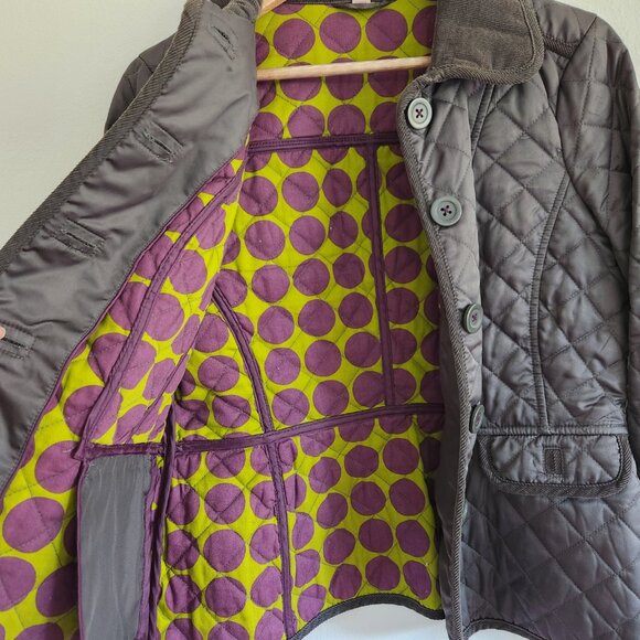 Boden Quilted Brown Jacket - Picture 8 of 9
